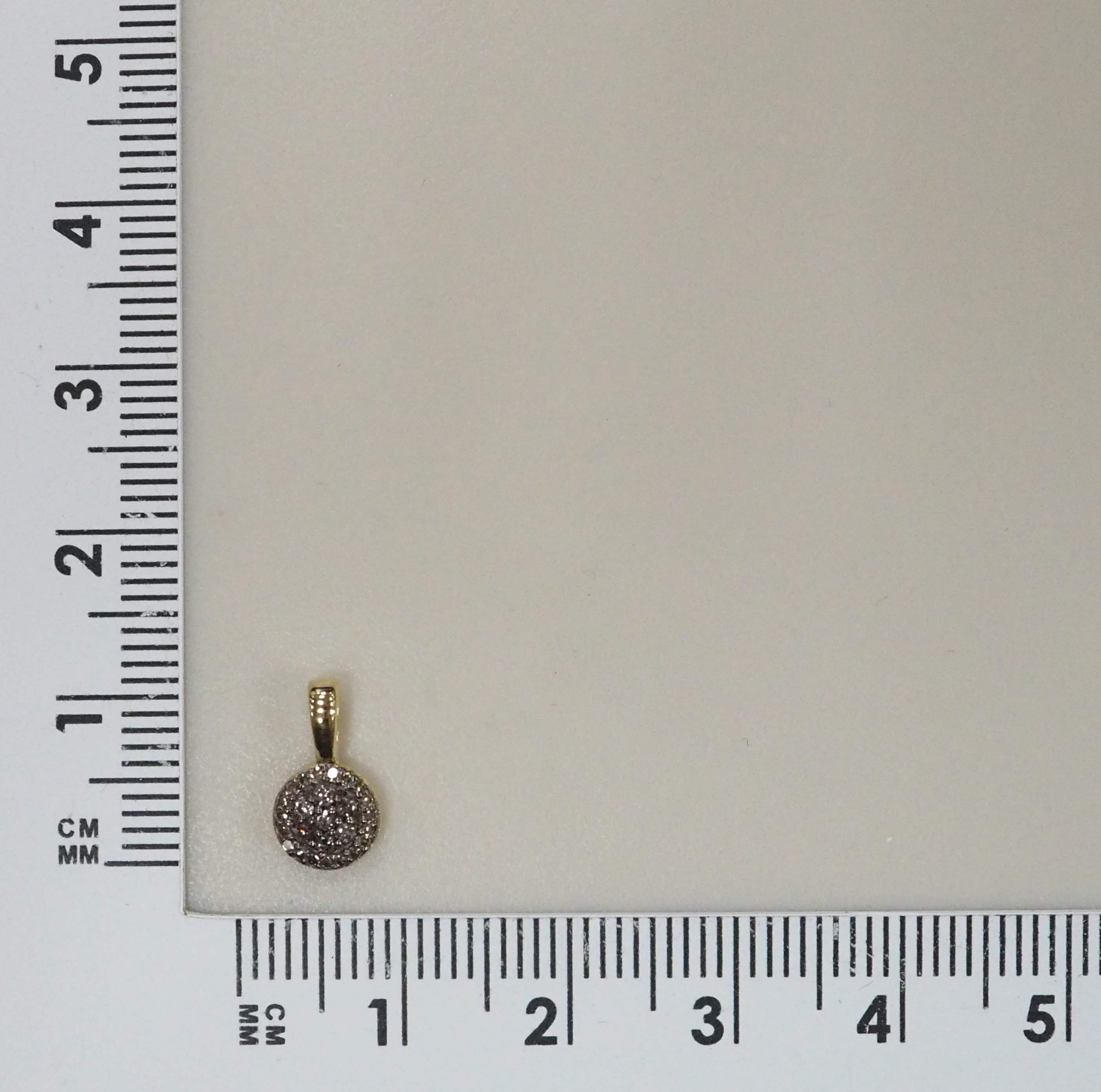 Серебряная подвеска с коньячными бриллиантами